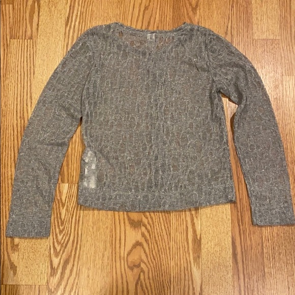 Zara silver lace knit cardigan (sizes 9-10&11-12) - Picture 4 of 4